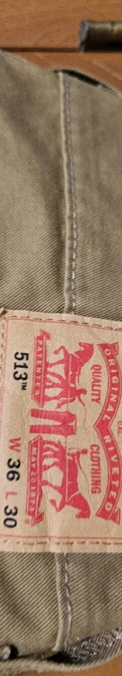 Levi's Tan Khaki Jeans with Red Patch